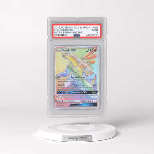 2018 Pokémon Sun & Moon Ultra Prism #165 Palkia GX - Holo Full Art Secret (PSA 9 MINT)
