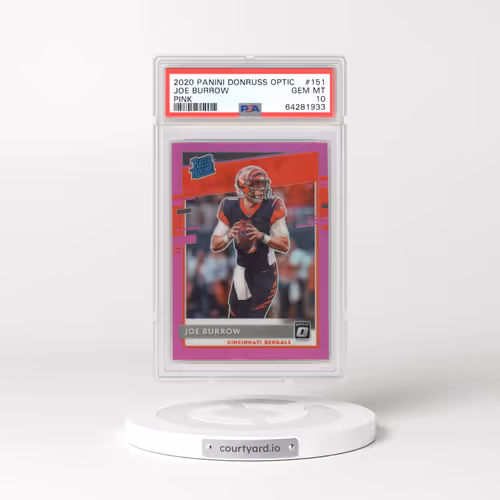 2020 Panini Donruss Optic #151 Joe Burrow - Pink (PSA 10 GEM MINT)