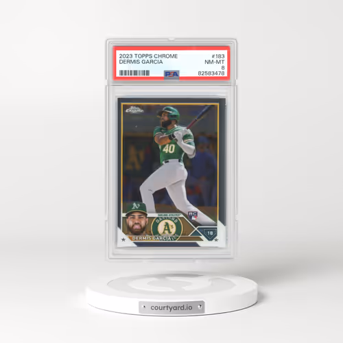 2023 Topps Chrome #183 Dermis Garcia (PSA 8 NM-MT)