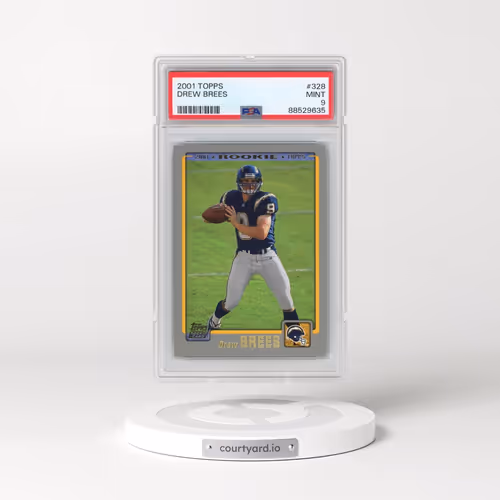 2001 Topps #328 Drew Brees (PSA 9 MINT)