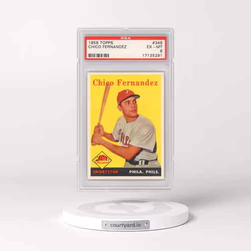 1958 Topps #348 Chico Fernandez (PSA 6 EX-MT)