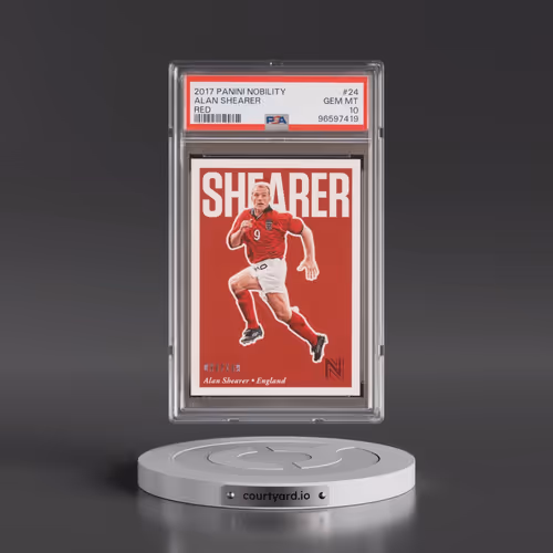 2017 Panini Nobility #24 Alan Shearer - Red (PSA 10 GEM MINT)