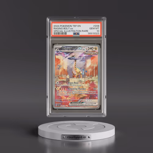 2024 Pokémon Tef EN-Temporal Forces #208 Raging Bolt EX - Holo Special Illustration Rare (PSA 10 GEM