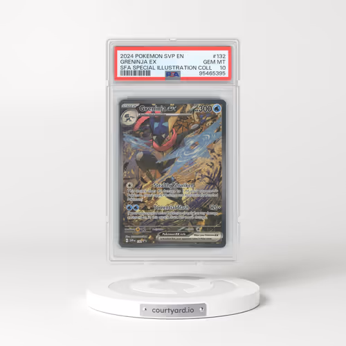 2024 Pokémon Svp EN-SV Black Star Promo #132 Greninja EX - Holo Shrouded Fable Special Illustration Collection (PSA 10 GEM MINT)