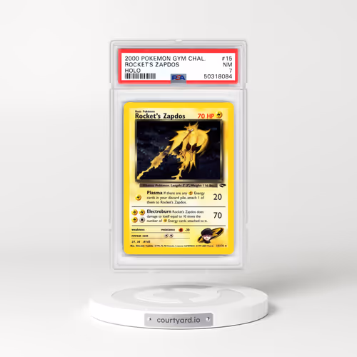 2000 Gym Challenge #15 Rocket's Zapdos - Holo (PSA 7 NM)