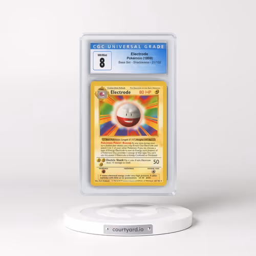 1999 Base Set #21/102 Electrode - Shadowless Shadowless (CGC 8 NM-MT)