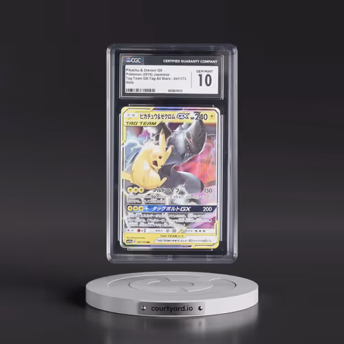2019 Tag Team GX: Tag All Stars #041/173 Pikachu & Zekrom GX - Holo (CGC 10 GEM MINT)