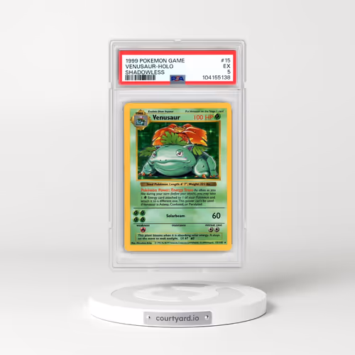 1999 Pokémon Game #15 Venusaur - Holo Shadowless (PSA 5 EX)