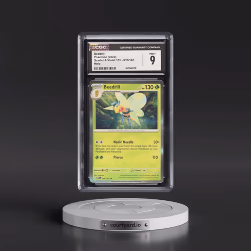 2023 Scarlet & Violet 151 - MEW EN #015/165 Beedrill - Holo (CGC 9 MINT)
