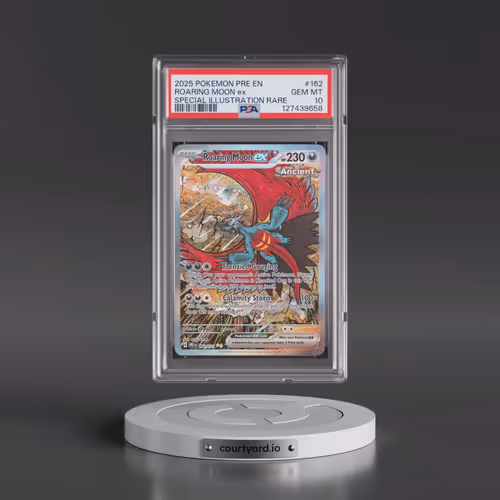 2025 Pokémon Pre EN-Prismatic Evolutions #162 Roaring Moon EX - Holo Special Illustration Rare (PSA