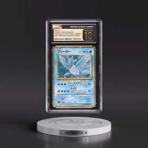 2023 Pokémon Clk-Trading Card Game Classic Blastoise & Suicune EX Deck #009 Articuno (CGC 10 PRISTIN