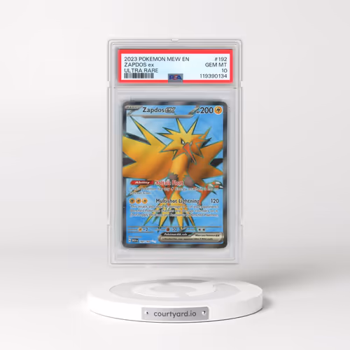 2023 Pokémon Mew EN-151 #192 Zapdos EX - Holo Ultra Rare (PSA 10 GEM MINT)