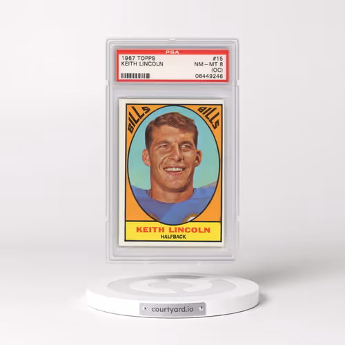 1967 Topps #15 Keith Lincoln (PSA 8 NM-MT)