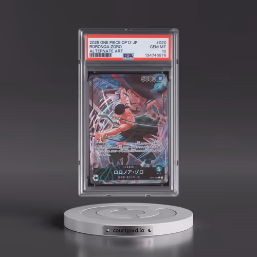 2025 One Piece Japanese OP12-Legacy of the Master #020 Roronoa Zoro - Alternate Art (PSA 10 GEM MINT
