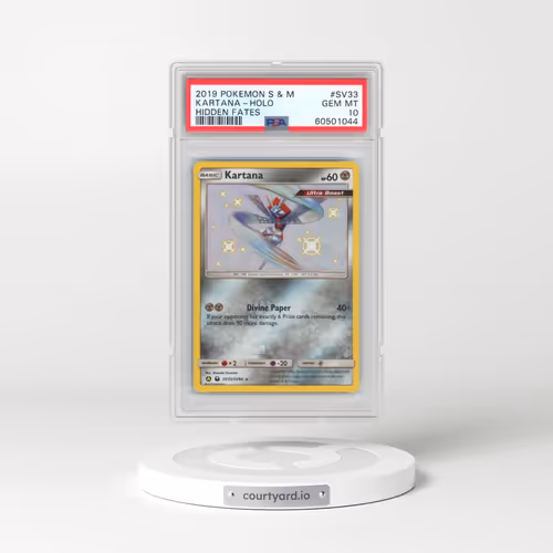 2019 Pokémon Sun & Moon Hidden Fates #SV33 Kartana - Holo (PSA 10 GEM MINT)
