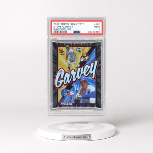 2022 Topps PROJECT70 #886 Steve Garvey - Rainbow Foil (PSA 9 MINT)