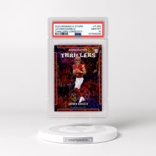 2024 Panini Rookies & Stars Thrillers #TJDS Jayden Daniels - Longevity (PSA 10 GEM MINT)