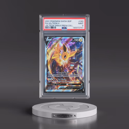 2021 Pokémon Swsh Black Star Promo #183 Jolteon V - Holo Full Art Jolteon Vmax Premium Collection (P