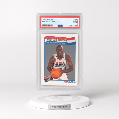 1991 Hoops #579 Michael Jordan (PSA 9 MINT)