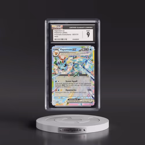 2025 Prismatic Evolutions - PRE EN #023/131 Vaporeon ex - Holo (CGC 9 MINT)