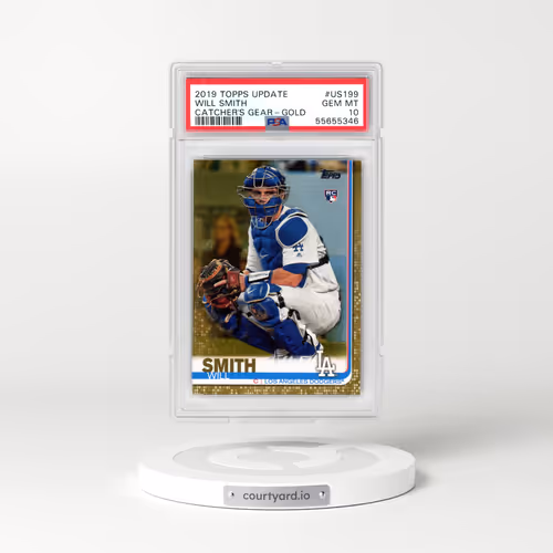 2019 Topps Update #US199 Will Smith - Catcher's Gear-Gold (PSA 10 GEM MINT)