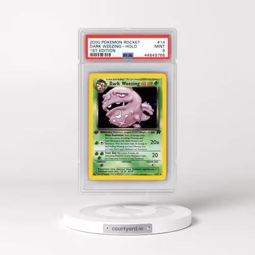 2000 Pokémon Rocket #14 Dark Weezing - 1st Edition Holo (PSA 9 MINT)