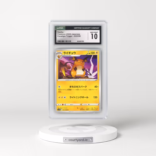2022 Paradigm Trigger #025/098 Raichu (CGC 10 GEM MINT)