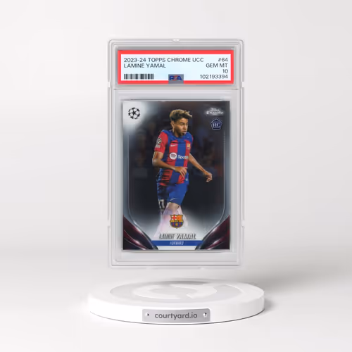 2023-24 Topps Chrome UEFA Club Competitions #64 Lamine Yamal (PSA 10 GEM MINT)