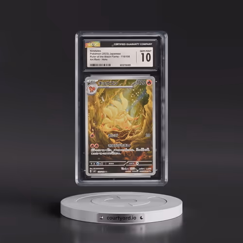 2023 Ruler of the Black Flame #110/108 Ninetales - Art Rare Holo (CGC 10 GEM MINT)