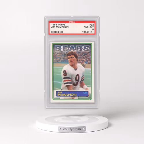 1983 Topps #33 Jim McMahon (PSA 8 NM-MT)