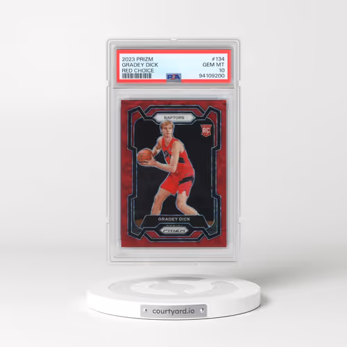 2023 Panini Prizm #134 Gradey Dick - Red Choice (PSA 10 GEM MINT)