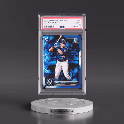 2022 Bowman Chrome Sapphire Edition #51 Cal Raleigh (PSA 9 MINT)