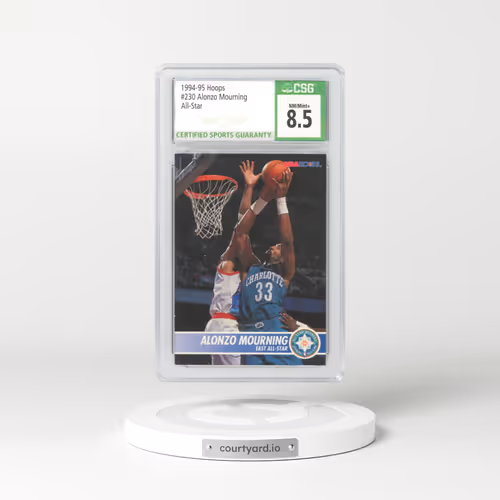 1994 Hoops #230 Alonzo Mourning - All-Star (CSG 8.5 NM-MT+)