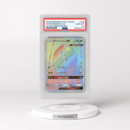 2018 Pokémon Sun & Moon Ultra Prism #158 Pheromosa GX - Holo Full Art Secret (PSA 10 GEM MINT)