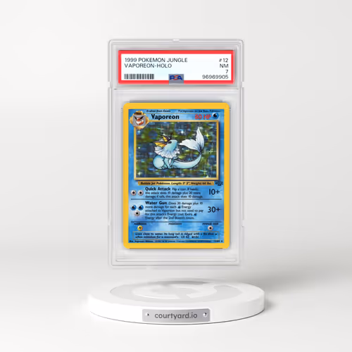 1999 Pokémon Jungle #12 Vaporeon - Holo (PSA 7 NM)