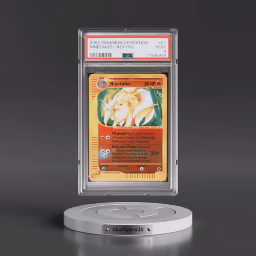 2002 Pokémon Expedition #21 Ninetales - Reverse Foil (PSA 9 MINT)