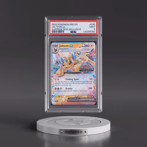 2025 Pokémon Pre EN-Prismatic Evolutions #030 Jolteon EX - Holo Surprise Box Exclusive (PSA 9 MINT)