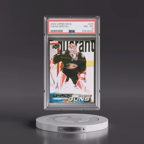 2022 Upper Deck #203 Lukas Dostal (PSA 8 NM-MT)