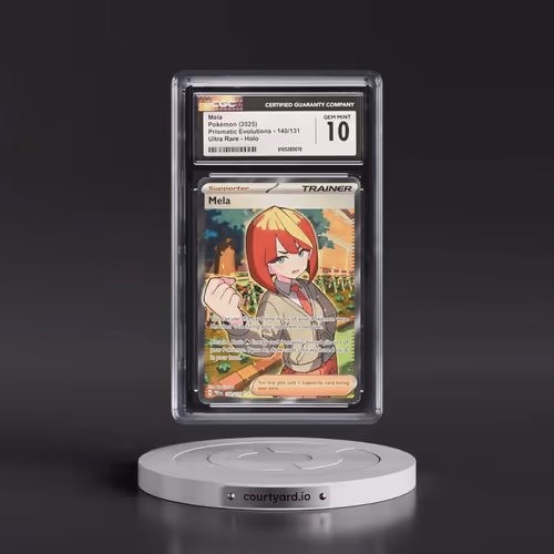 2025 Pokémon Pre EN-Prismatic Evolutions #140 Mela - Ultra Rare (CGC 10 GEM MINT)