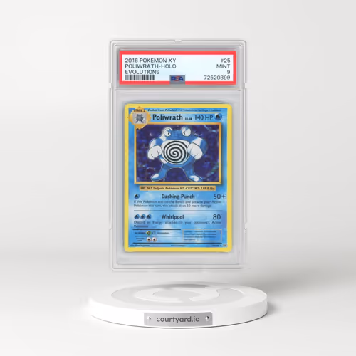 2016 Pokémon XY Evolutions #25 Poliwrath - Holo (PSA 9 MINT)