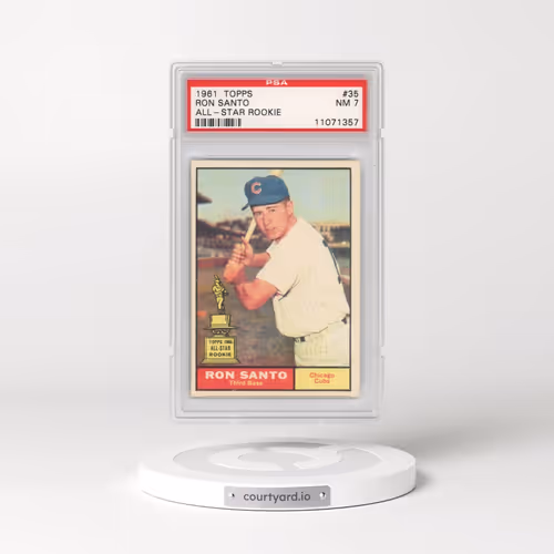 1961 Topps #35 Ron Santo - All-Star Rookie (PSA 7 NM)