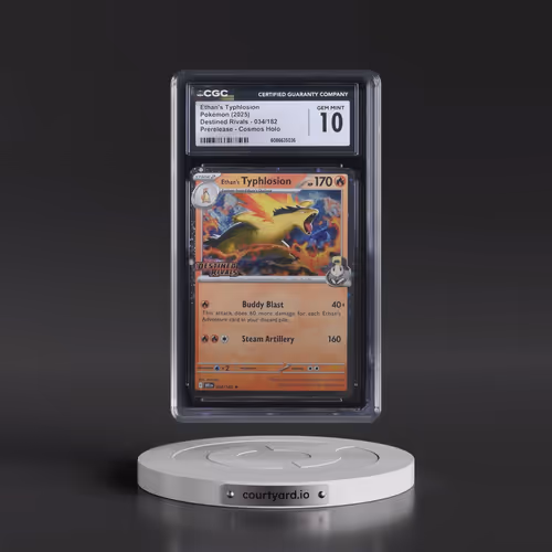2025 Destined Rivals - DRI EN #034/182 Ethan's Typhlosion - Prerelease Cosmos Holo (CGC 10 GEM MINT)