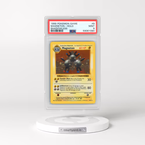 1999 Pokémon Game #9 Magneton - Holo Shadowless (PSA 9 MINT)