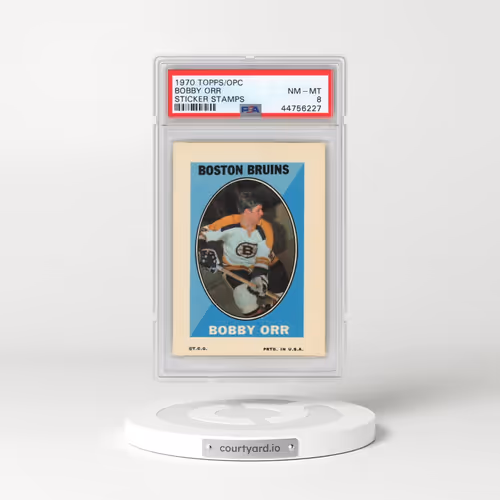 1970 Topps/OPC Sticker Stamps Bobby Orr (PSA 8 NM-MT)