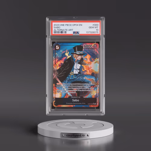 2023 One Piece OP04-Kingdoms of Intrigue #083 Sabo - Alternate Art (PSA 10 GEM MINT)