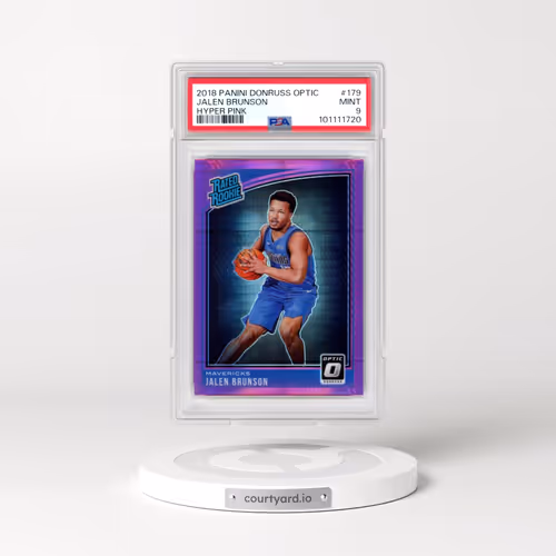 2018 Panini Donruss Optic #179 Jalen Brunson - Hyper Pink (PSA 9 MINT)
