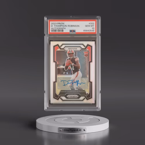 2023 Panini Prizm #322 Dorian Thompson-Robinson - Autograph (PSA 10 GEM MINT)