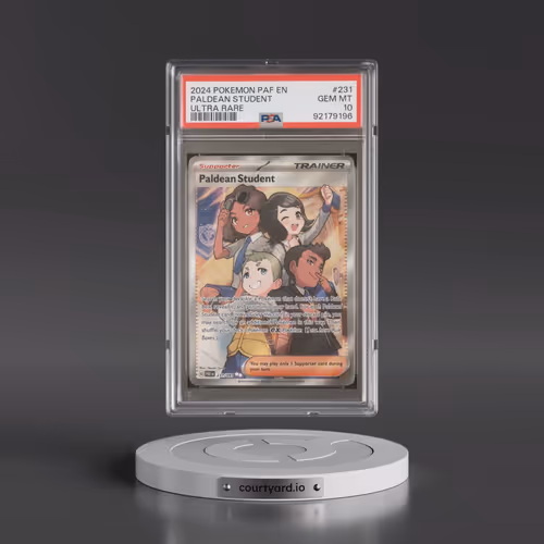 2024 Pokémon Paf EN-Paldean Fates #231 Paldean Student - Ultra Rare (PSA 10 GEM MINT)