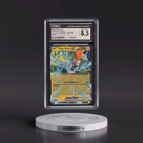 2025 Pokémon Jtg EN-Journey Together #051 Tapu Koko EX - Holo (CGC 8.5 NM-MT+)