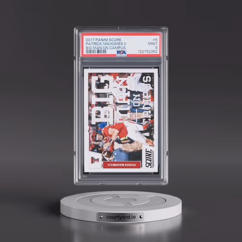 2017 Panini Score Big Man on Campus #6 Patrick Mahomes II (PSA 9 MINT)